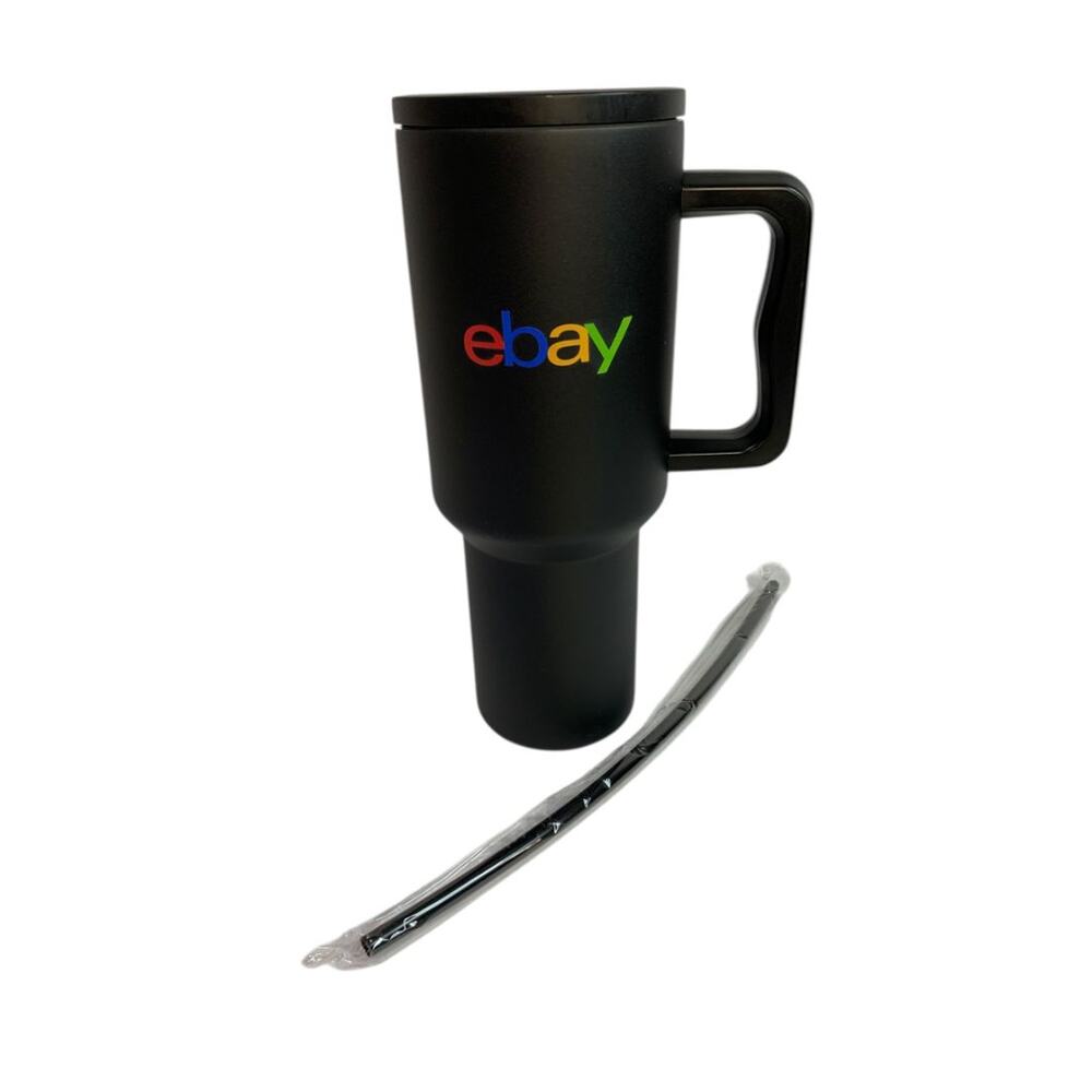 eBay 40 Oz Stainless Steel Insulated Tumbler Black Company Logo eBay 10.5” New